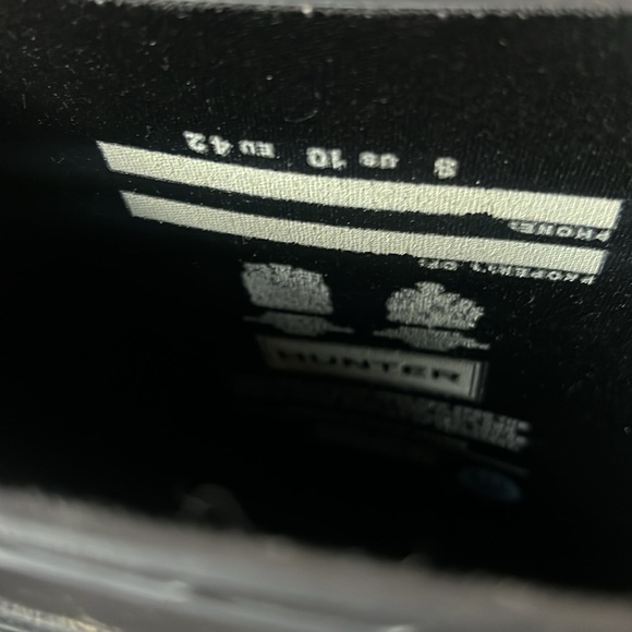 Hunter boots rain boots black size 10 tall - Picture 4 of 10